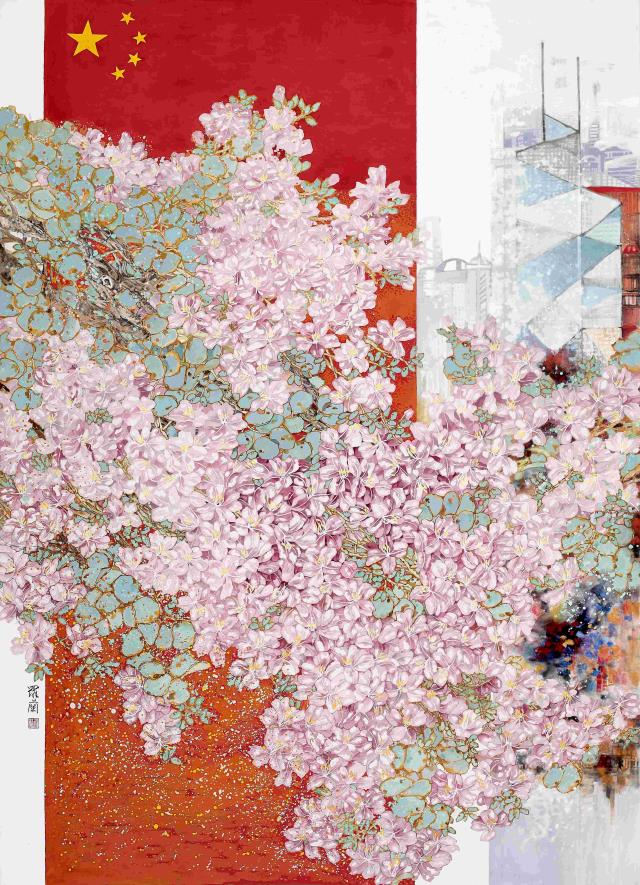 羅瑞蘭 《錦繡中華》 220X160 創(chuàng)作時(shí)間:2021 中國畫 電話:13692188469.jpg